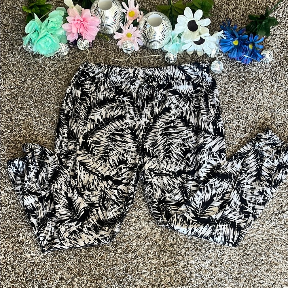 Tropical Print Joggers